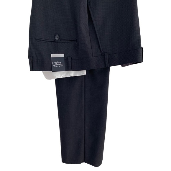 Original Penguin Black Tonal Micro-Check Comfort Stretch Suit - Picture 8 of 12